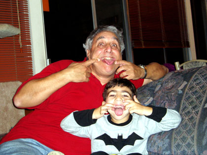Shor and Grandpa Funny Faces 