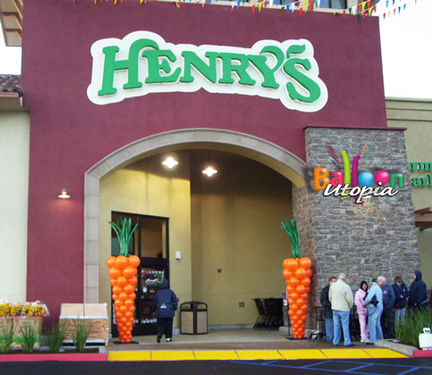 9' Carrots for Henry's Grand Opening