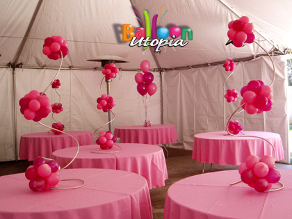 Pink Spiral Topiary
