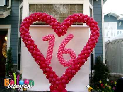 Sweet 16 9' Heart 