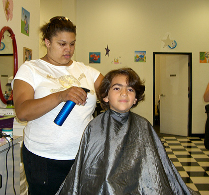 Before the haircut 